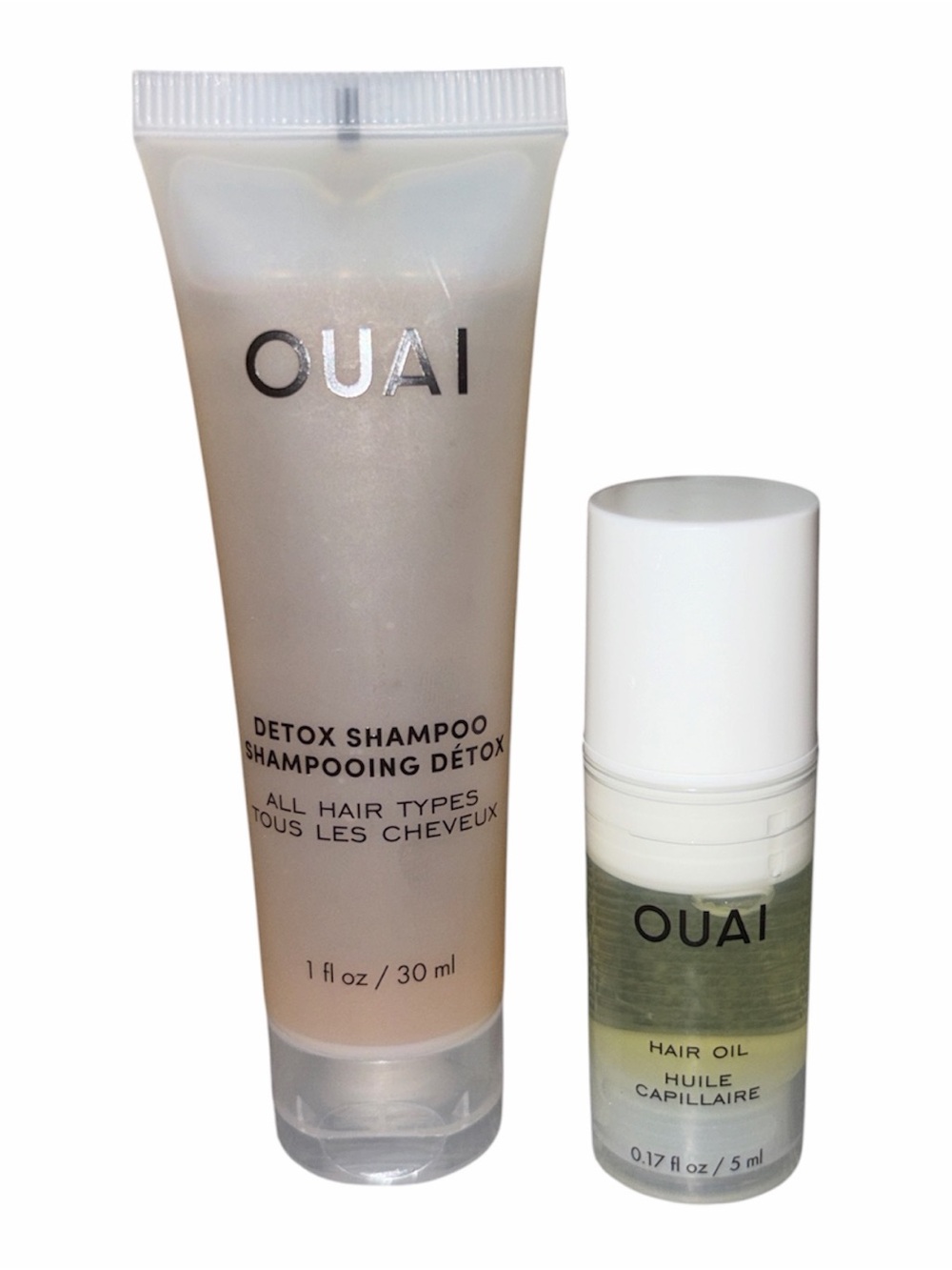OUAI Detox Shampoo & Hair Oil Mini Set